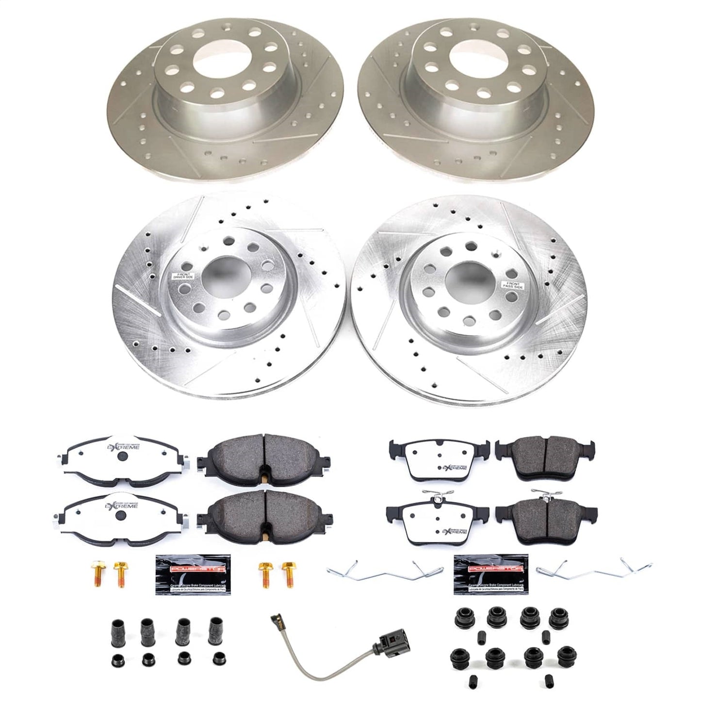 PowerStop Front and Rear Z26 Street Brake Kit | Volkswagen Taos 2022–2024 (K9193-26)