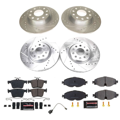 PowerStop Front and Rear Z23 Evolution Brake Kit | Volkswagen Taos 2022–2024 (K9193)