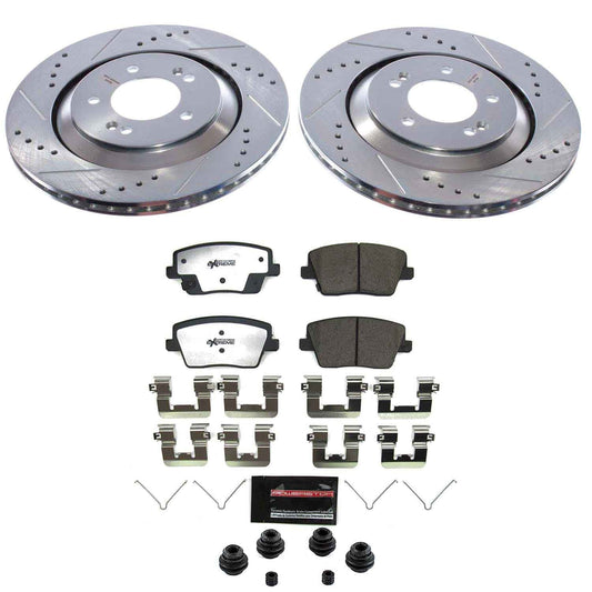 PowerStop Rear Z26 Street Brake Kit | Hyundai Veloster N (2019–2022) (K9222-26)