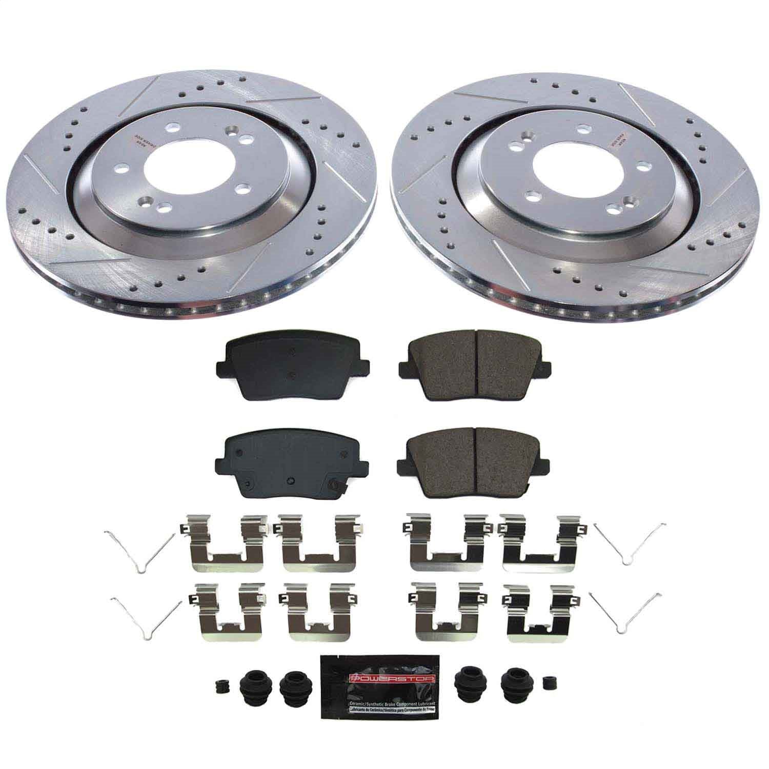 PowerStop Rear Z23 Evolution Brake Kit | Hyundai Veloster N (2019–2022) (K9222)