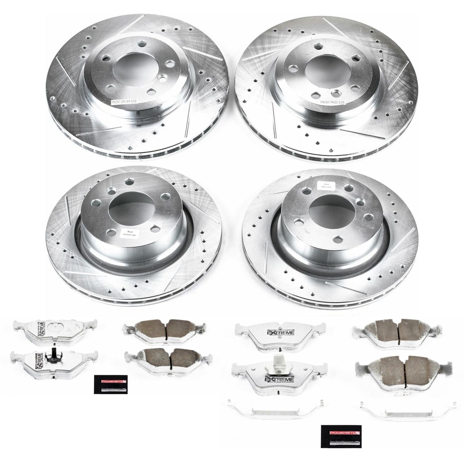 PowerStop Front & Rear Z26 Street Warrior Brake Kit | BMW Z4 (2006–2008) (K935-26)