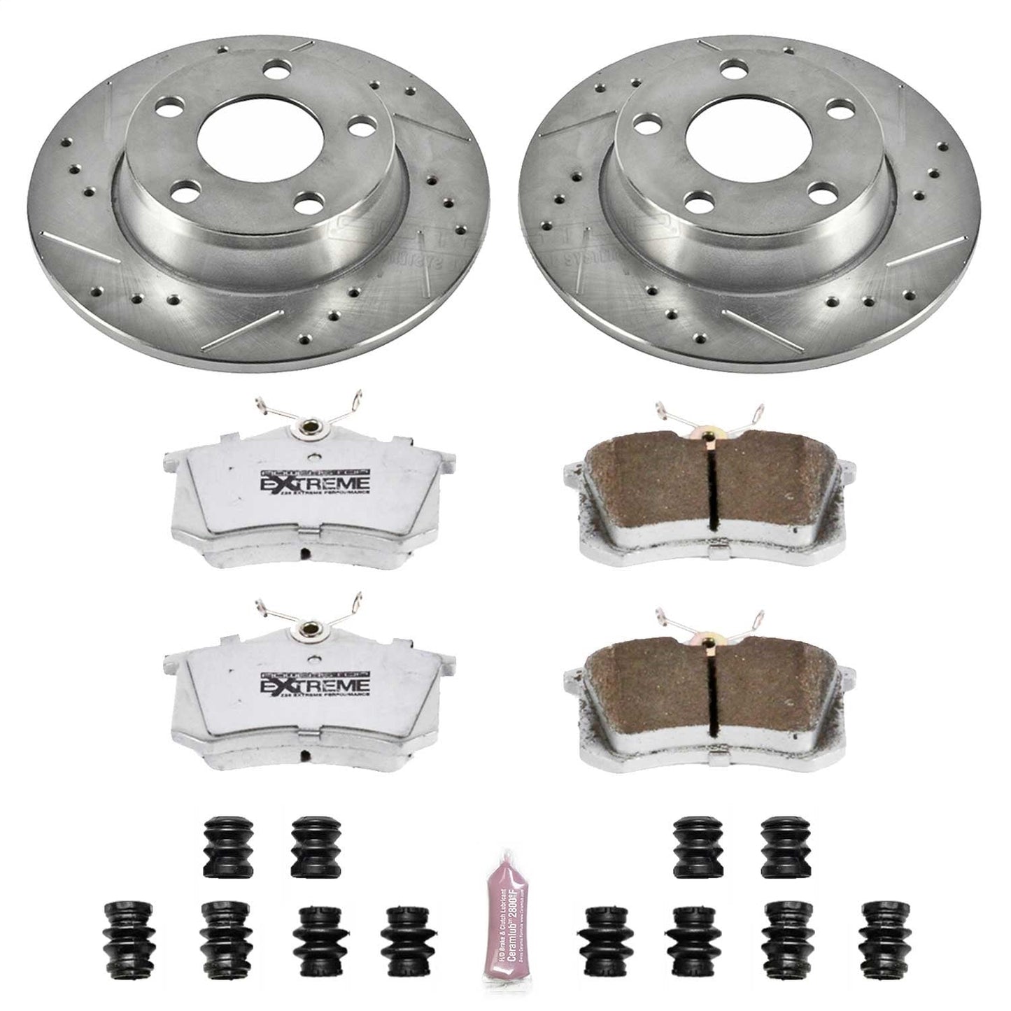 PowerStop Rear Z26 Street Warrior Brake Kit | Audi Allroad Quattro (2001–2005) (K940-26)