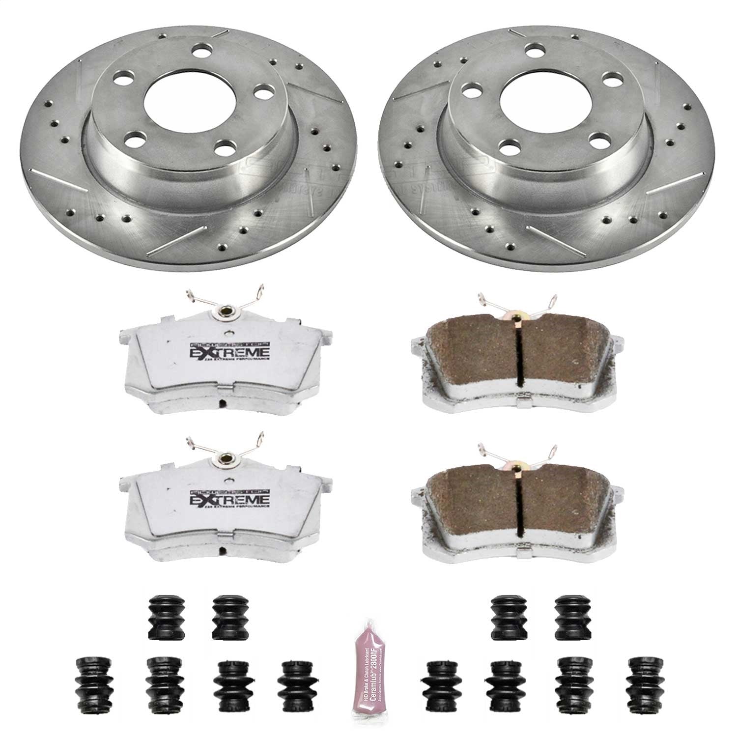 PowerStop Rear Z26 Street Warrior Brake Kit | Audi Allroad Quattro (2001–2005) (K940-26)