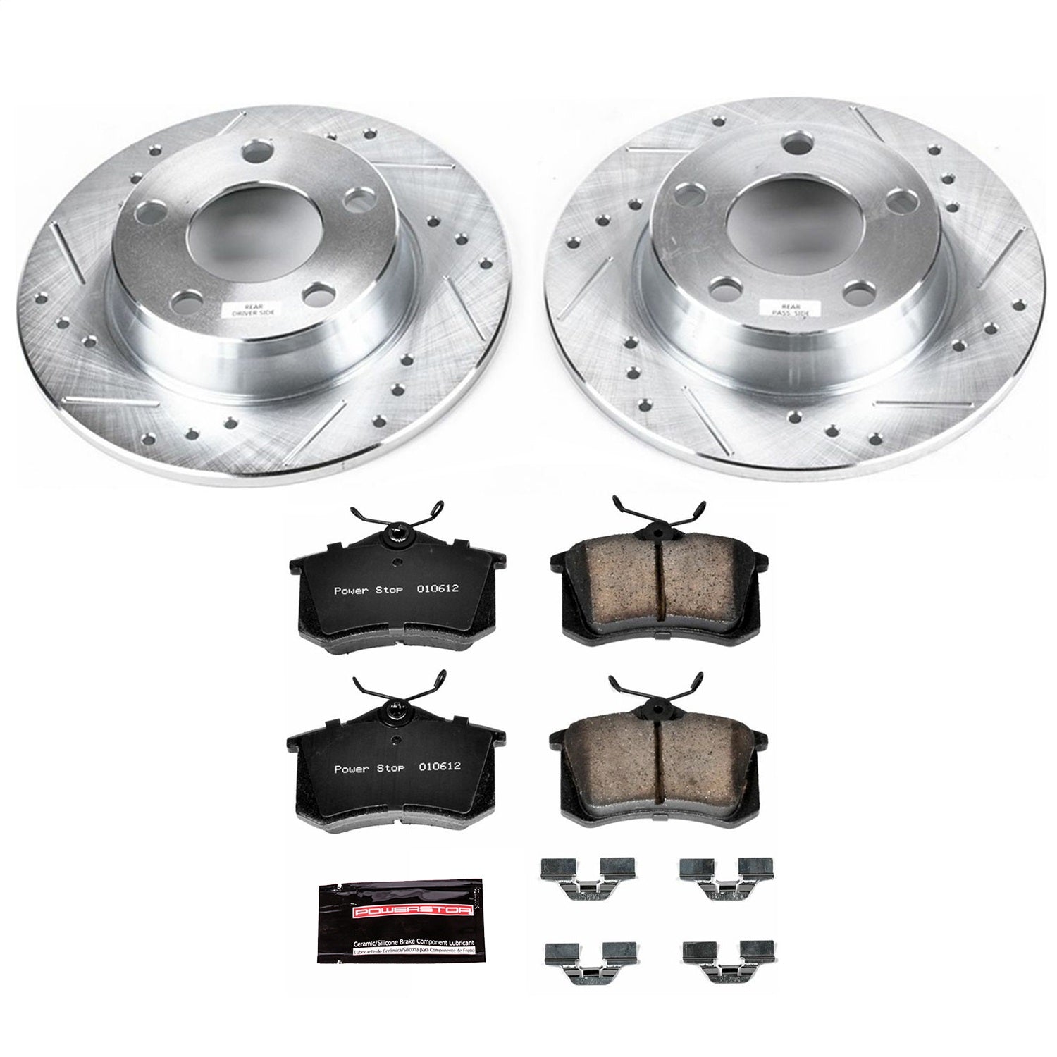PowerStop Rear Z23 Evolution Sport Brake Kit | Audi Allroad Quattro (2001–2005) (K940)