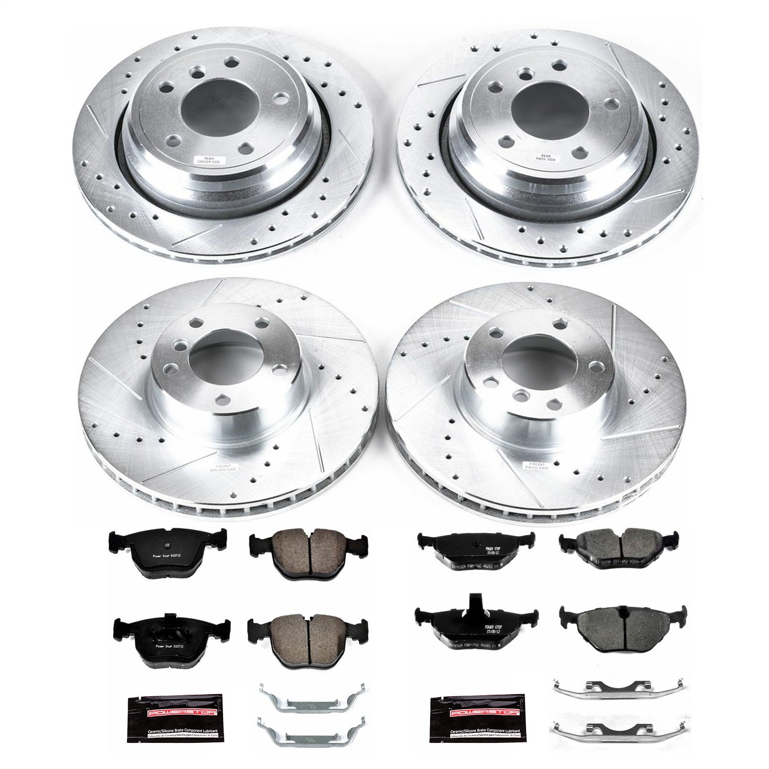 PowerStop Front & Rear Z23 Evolution Sport Brake Kit | BMW 530i (2001–2003) (K945)