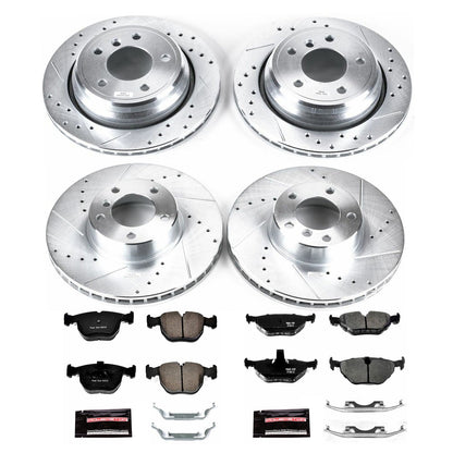 PowerStop Front & Rear Z23 Evolution Sport Brake Kit | BMW 530i (2001–2003) (K945)