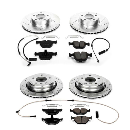 PowerStop Front & Rear Z23 Evolution Sport Brake Kit | BMW 540i (2000–2003) (K946)