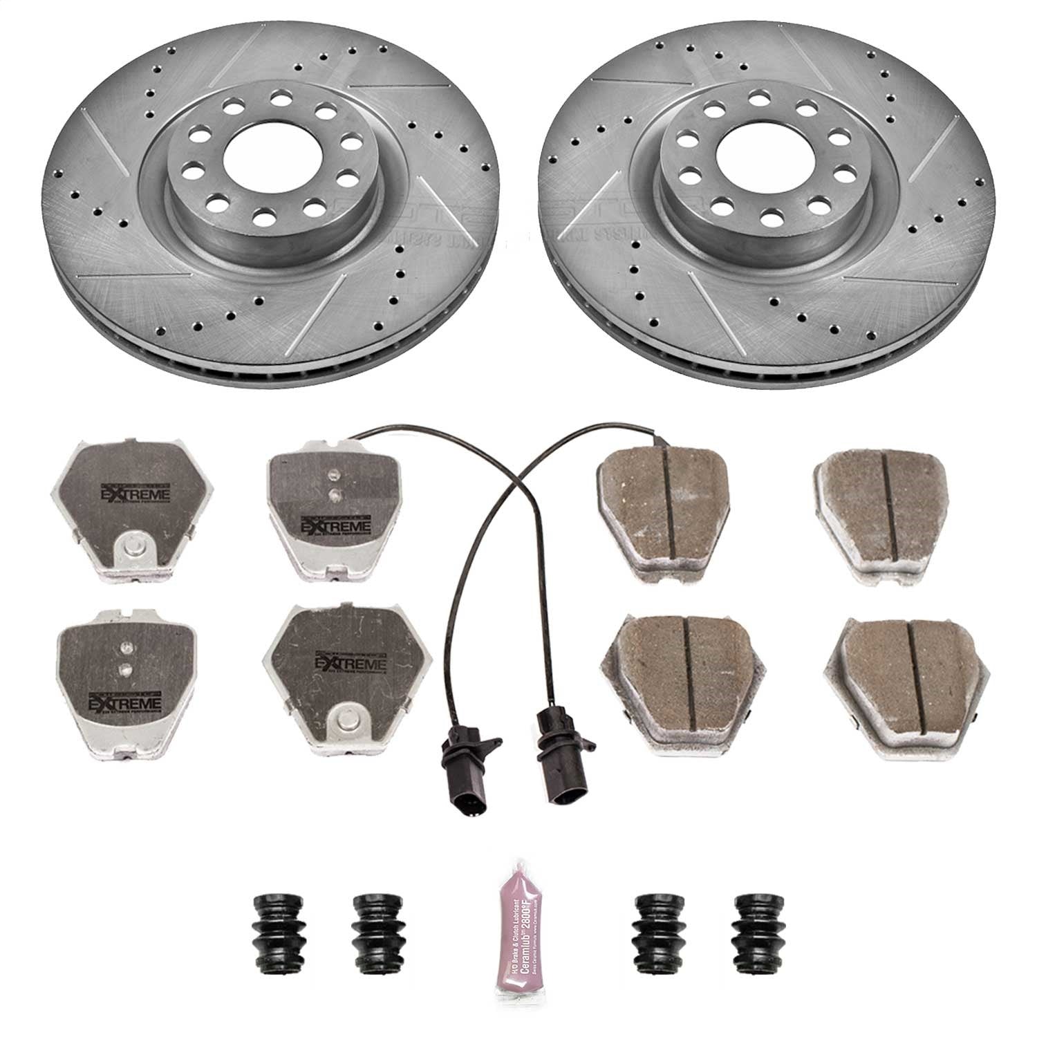 PowerStop Front Z26 Street Warrior Brake Kit | Audi A6 Quattro (2000–2004) (K948-26)