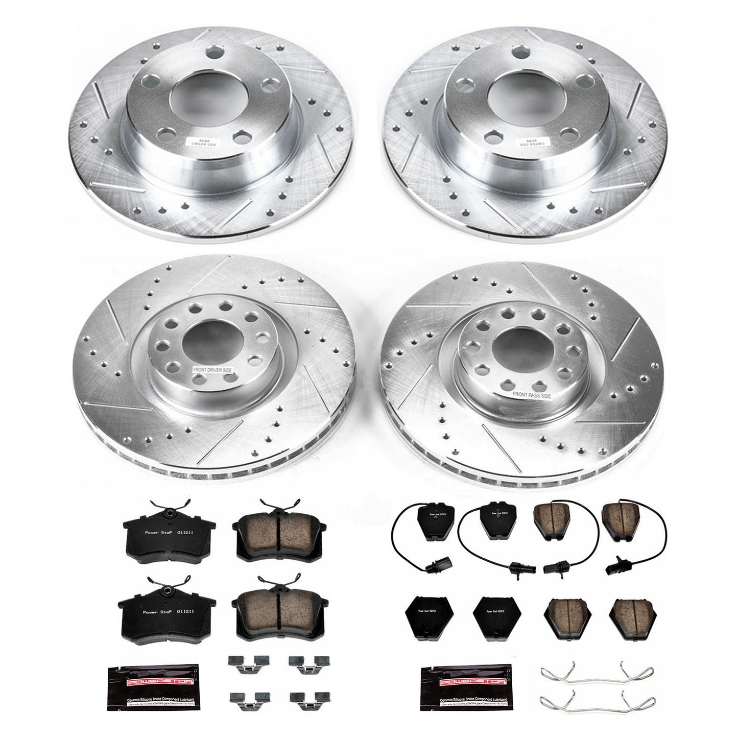 PowerStop Front & Rear Z23 Evolution Sport Brake Kit | Audi A6 Quattro (2002–2004) (K950)