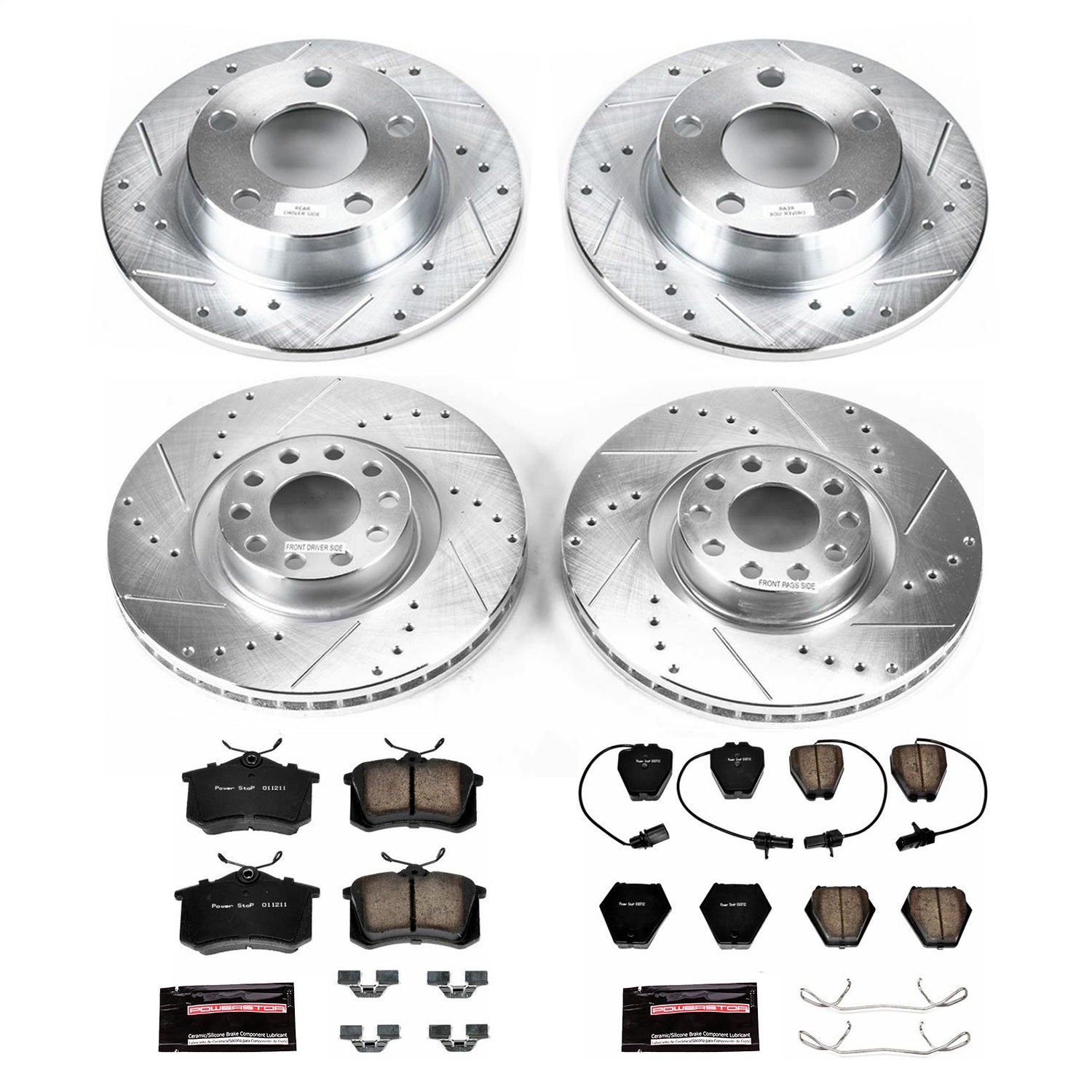 PowerStop Front & Rear Z23 Evolution Sport Brake Kit | Audi A6 Quattro (2002–2004) (K950)