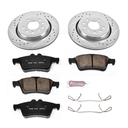 PowerStop Rear Z23 Evolution Sport Brake Kit | Saab 9-3 (2003–2011) (K983)