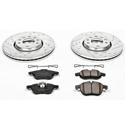 PowerStop Front Z23 Evolution Sport Brake Kit | Saab 9-3 (2003–2011) (K985)