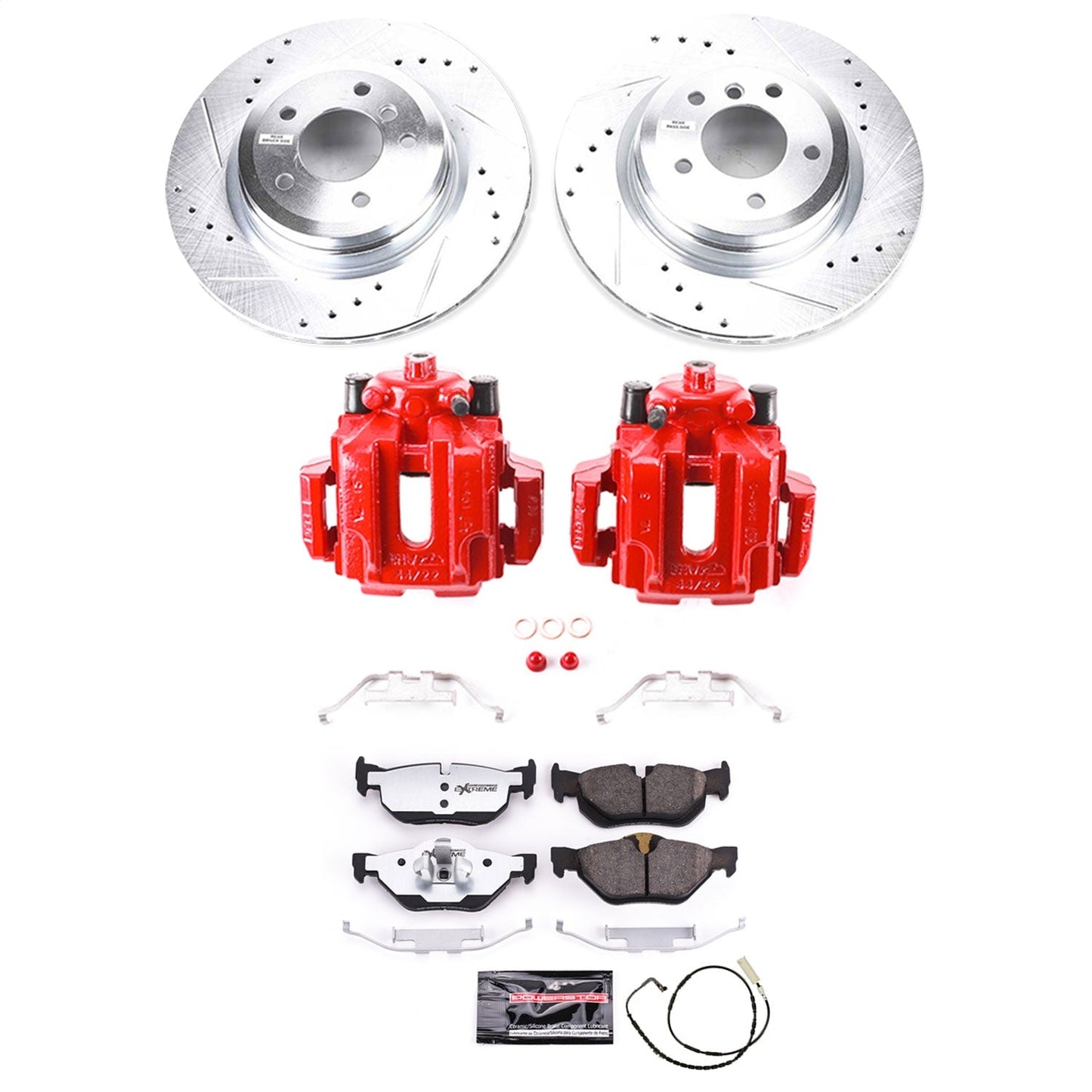 PowerStop Rear Z26 Street Warrior Brake Kit w/ Calipers | BMW 325i (2006) (KC044-26)