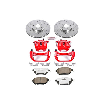 PowerStop Front Z26 Street Kit w/ Calipers | Nissan Murano (2009–2011) (KC091A-26)