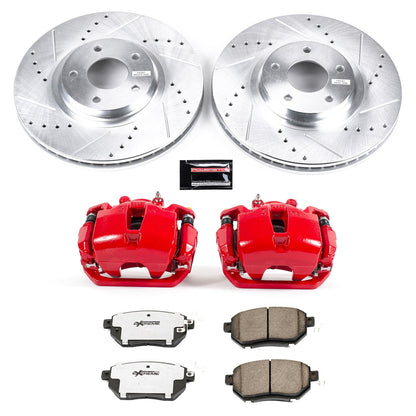 PowerStop Front Z26 Street Kit w/ Calipers | Infiniti FX45 (2003–2005) (KC091B-26)
