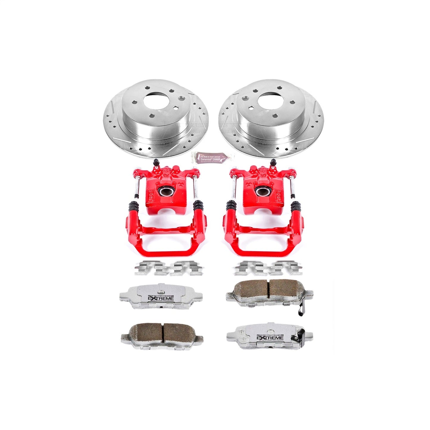 PowerStop Rear Z26 Street Warrior Brake Kit w/Calipers | Nissan Altima (2002–2006) (KC098-26)