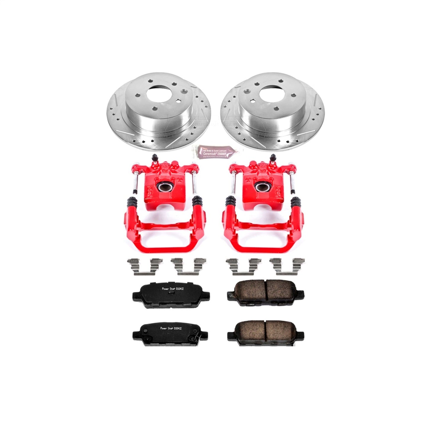 PowerStop Rear Z23 Evolution Sport Brake Kit w/Calipers | Nissan Altima (2002–2006) (KC098)