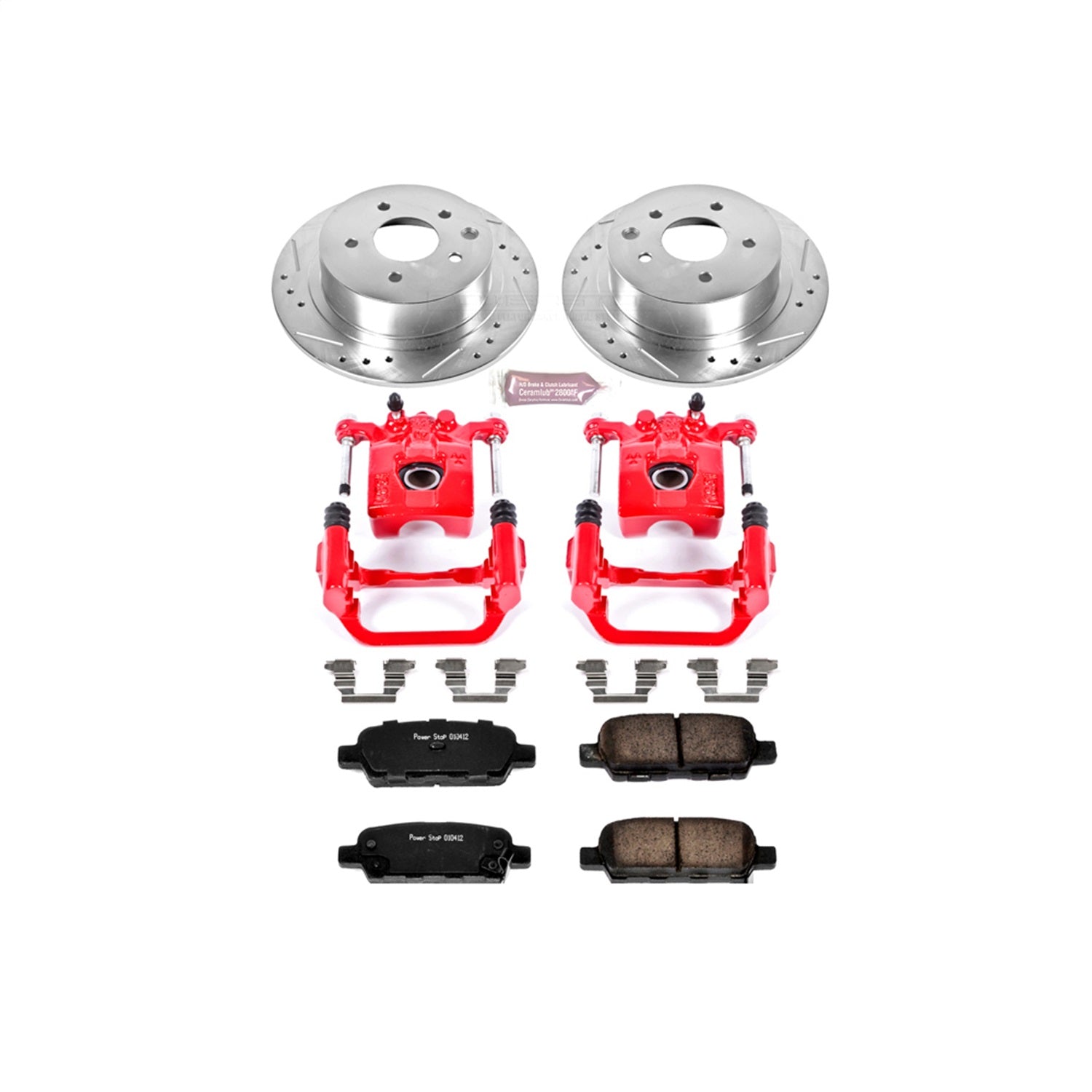 PowerStop Rear Z23 Evolution Sport Brake Kit w/Calipers | Nissan Altima (2002–2006) (KC098)