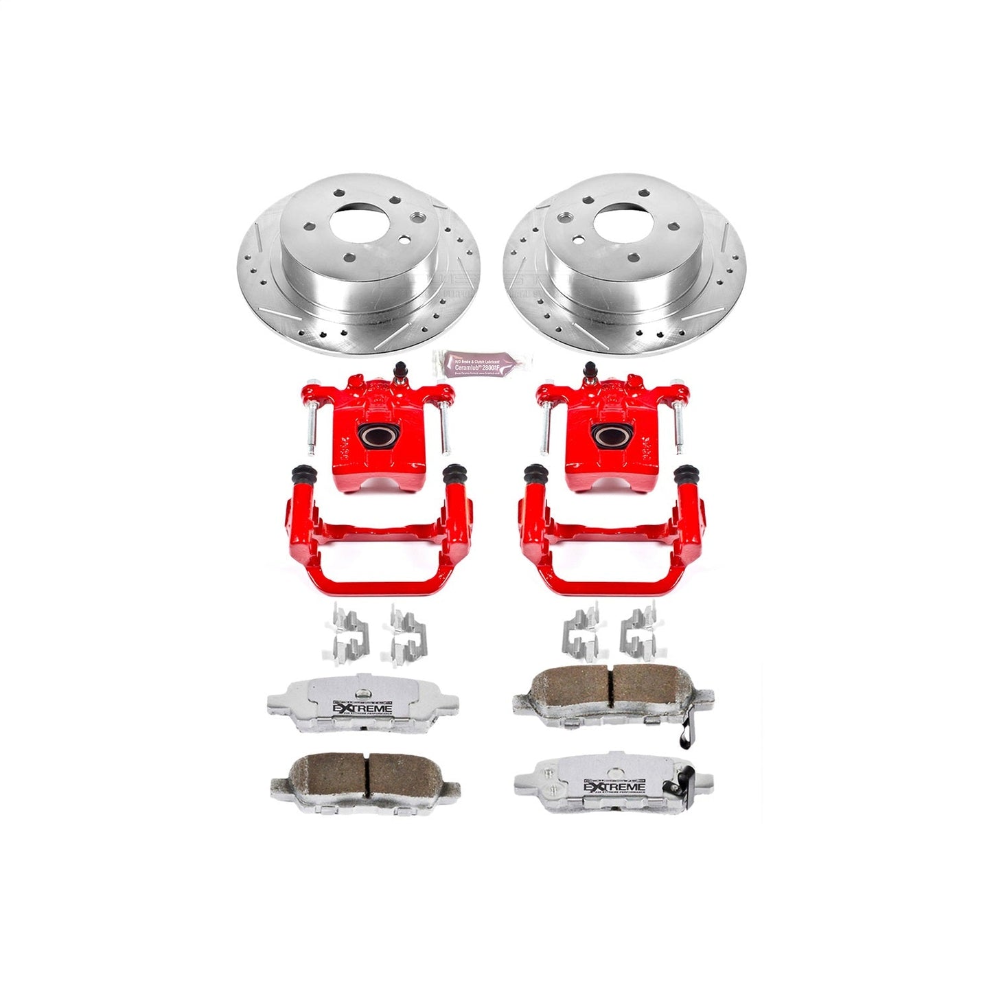 PowerStop Rear Z26 Street Warrior Brake Kit w/ Calipers | Nissan Altima (2010–2012) (KC098A-26)