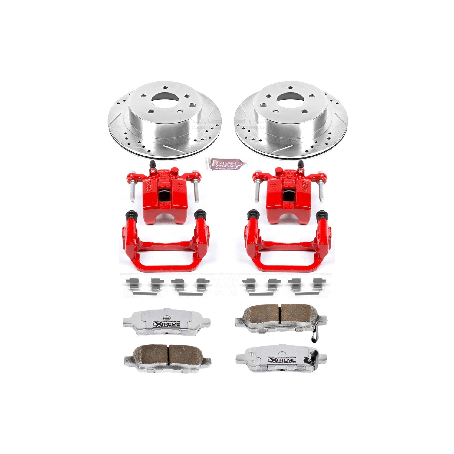 PowerStop Rear Z26 Street Warrior Brake Kit w/ Calipers | Infiniti G35 (2003–2005) (KC103-26)