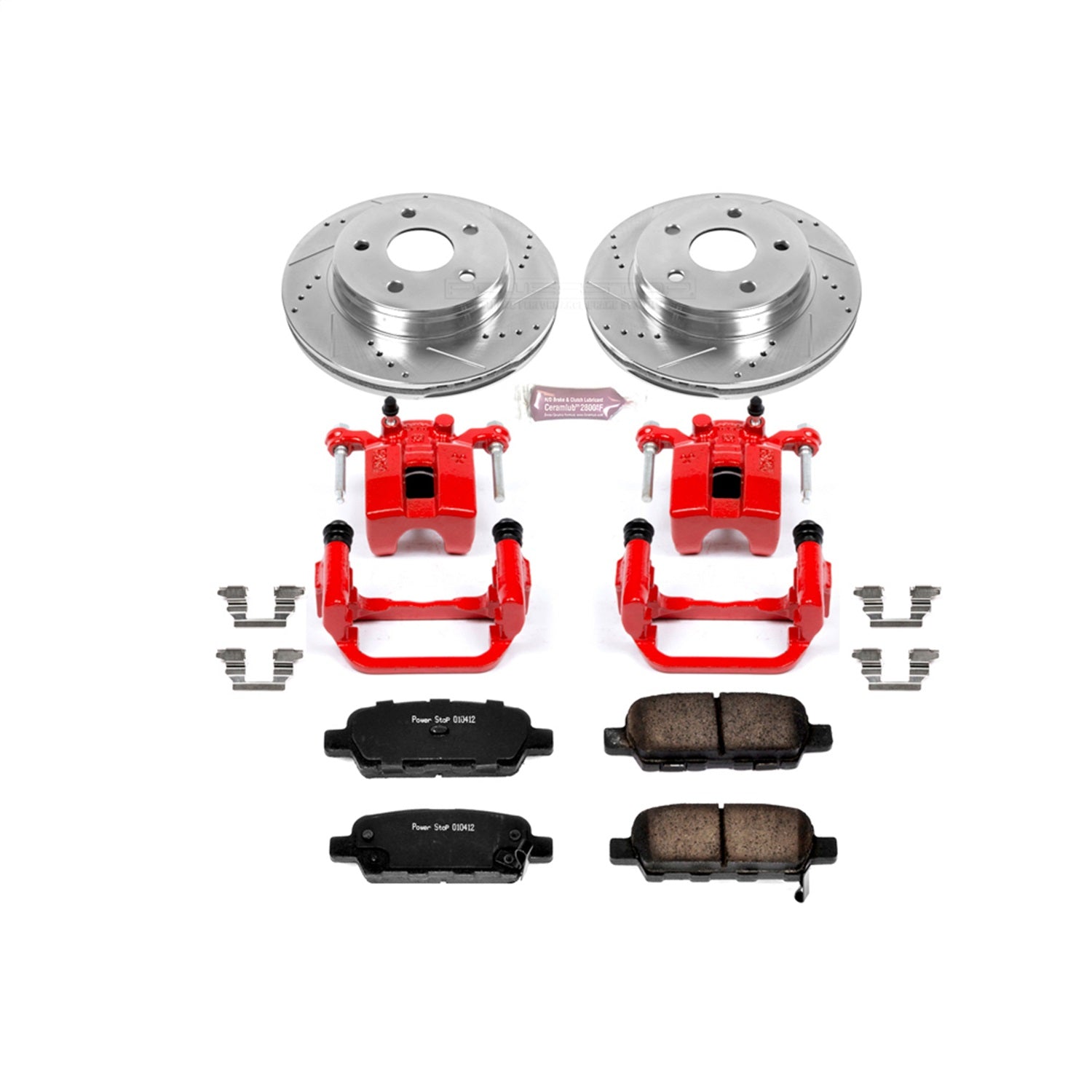 PowerStop Rear Z23 Evolution Sport Brake Kit w/ Calipers | Infiniti G35 (2003–2005) (KC103)