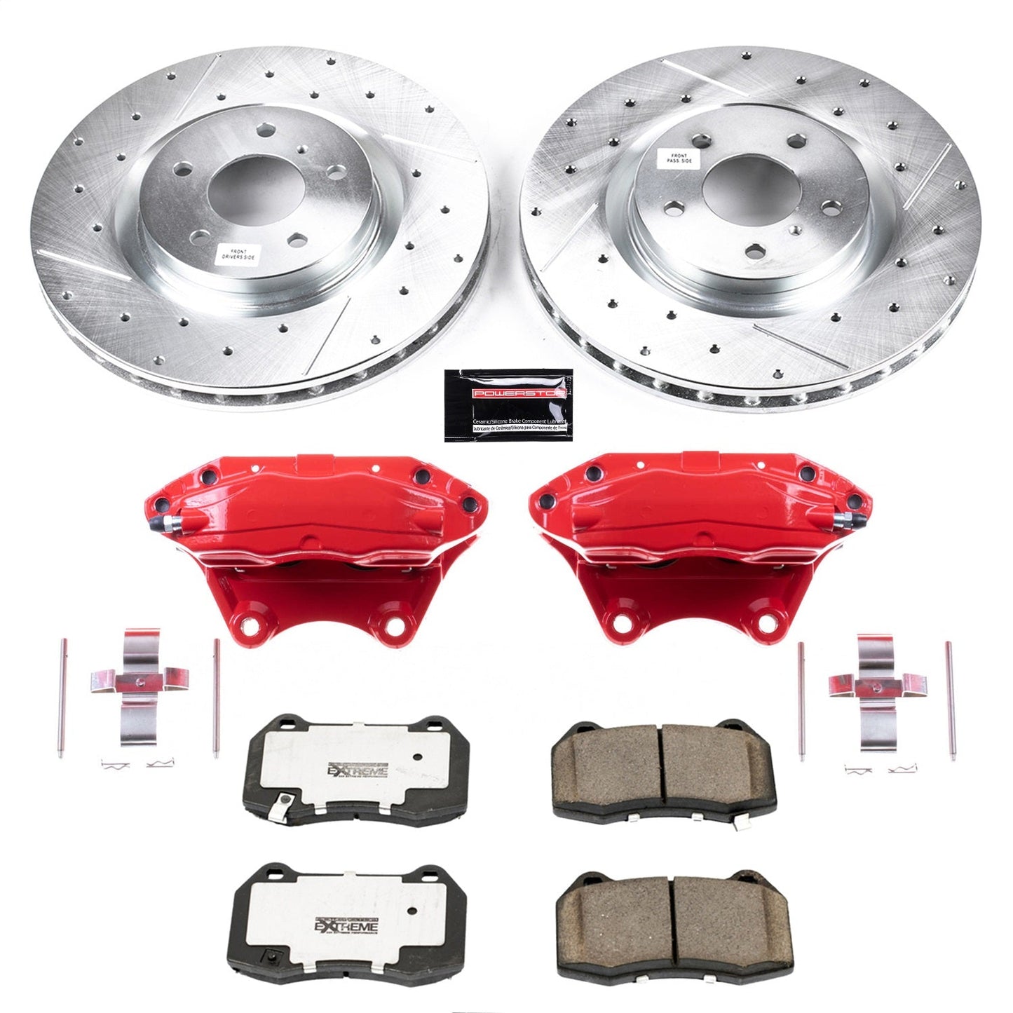 PowerStop Front Z26 Street Warrior Brake Kit w/ Calipers | Infiniti G35 (2003–2004) (KC104-26)