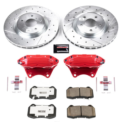PowerStop Front Z26 Street Warrior Brake Kit w/ Calipers | Infiniti G35 (2003–2004) (KC104-26)