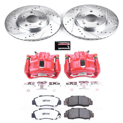 PowerStop Front Z26 Street Warrior Brake Kit w/ Calipers | Honda Accord 1998–2002 (KC1041-26)