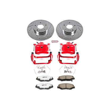 PowerStop Front Z26 Street Warrior Brake Kit w/ Calipers | Honda CR-V (2002–2004) (KC1043-26)