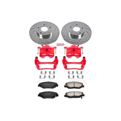 PowerStop Front Z36 Truck & Tow Brake Kit w/ Calipers | Acura ILX (2014–2015) (KC1043A-36)