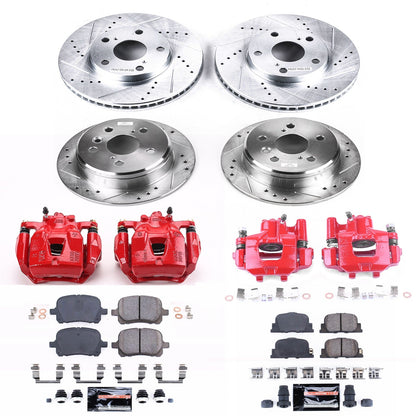 PowerStop Front & Rear Z23 Evolution Sport Brake Kit w/ Calipers | Lexus ES300 (2000–2001) (KC1061)