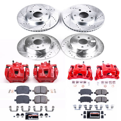 PowerStop Front & Rear Z23 Evolution Sport Brake Kit w/ Calipers | Toyota Avalon (2000–2004) (KC1063)