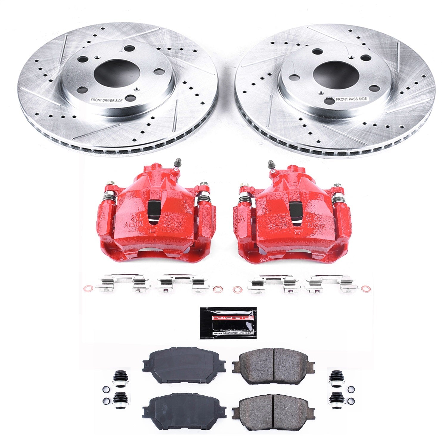 PowerStop Front Z23 Evolution Sport Brake Kit w/ Calipers | Toyota Camry (2002–2006) (KC1064)