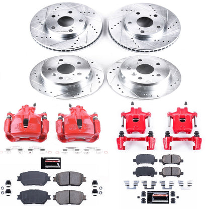 PowerStop Front & Rear Z23 Evolution Sport Brake Kit w/ Calipers | Toyota Camry (2002–2006) (KC1065)