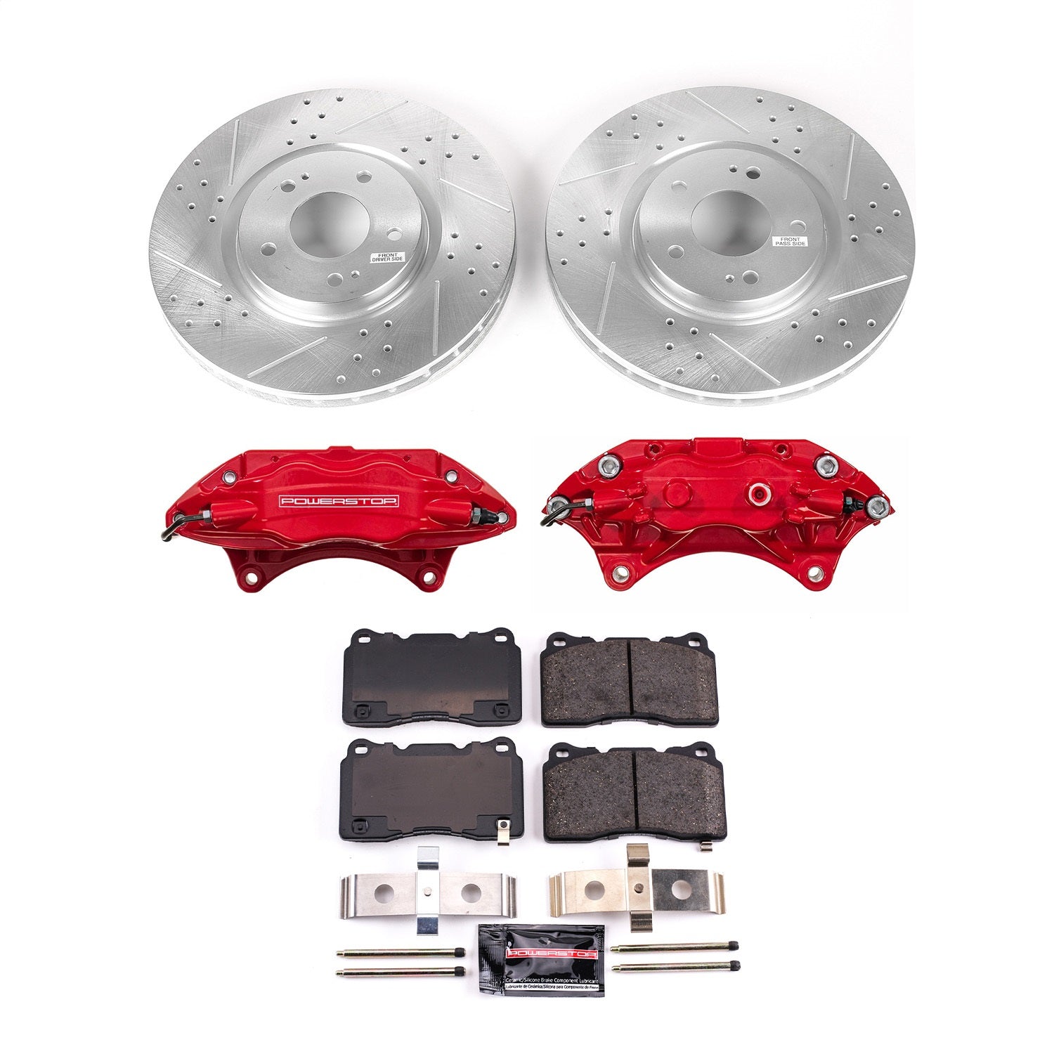 PowerStop Front Z23 Evolution Kit w/Calipers | Mitsubishi Lancer (2003–2006) (KC107)