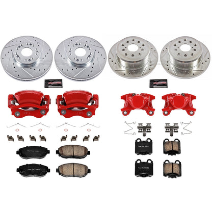 PowerStop Front & Rear Z23 Evolution Sport Brake Kit w/ Calipers | Lexus IS300 (2001–2005) (KC1079A)