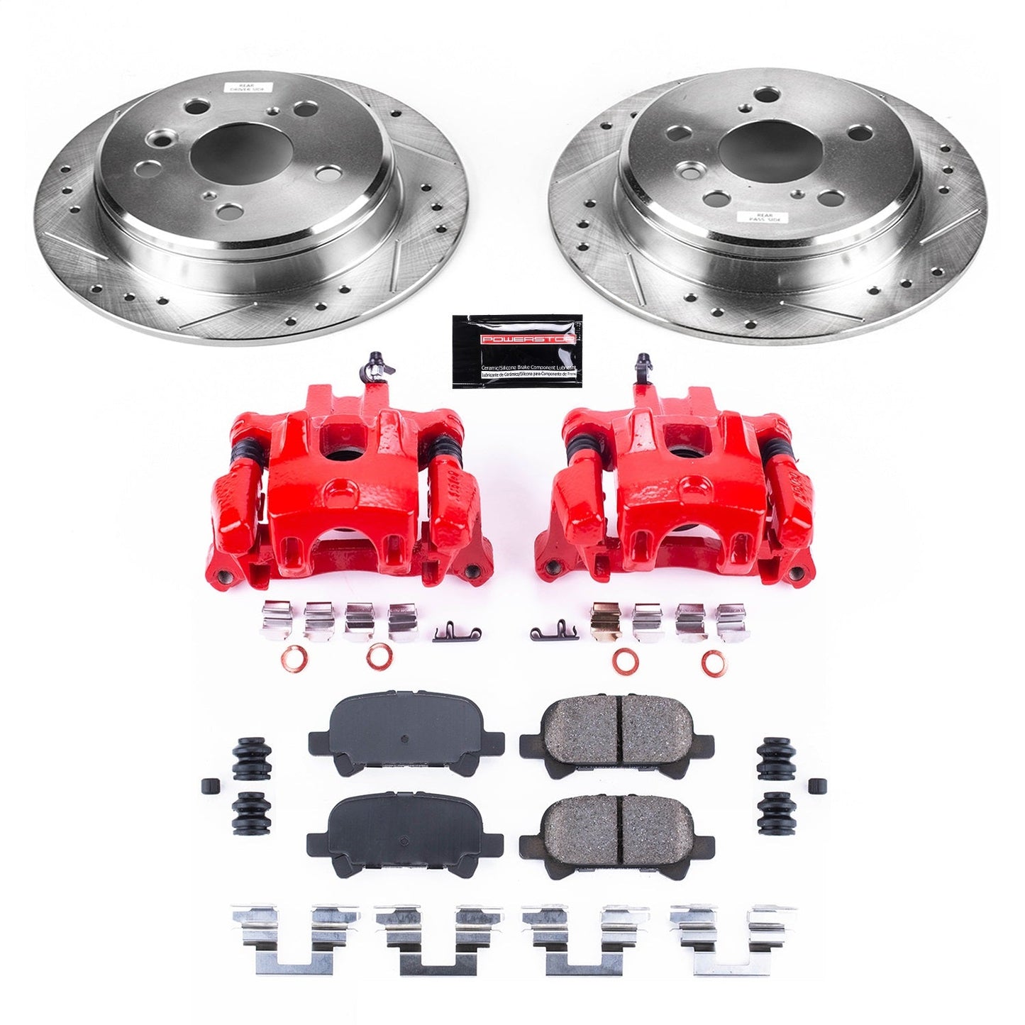PowerStop Rear Z23 Evolution Sport Brake Kit w/ Calipers | Toyota Camry (2000–2001) (KC1083A)