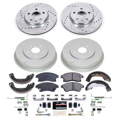 PowerStop Front Z23 Evolution Kit w/ Calipers | Hyundai Elantra (2005–2006) (KC1087C)
