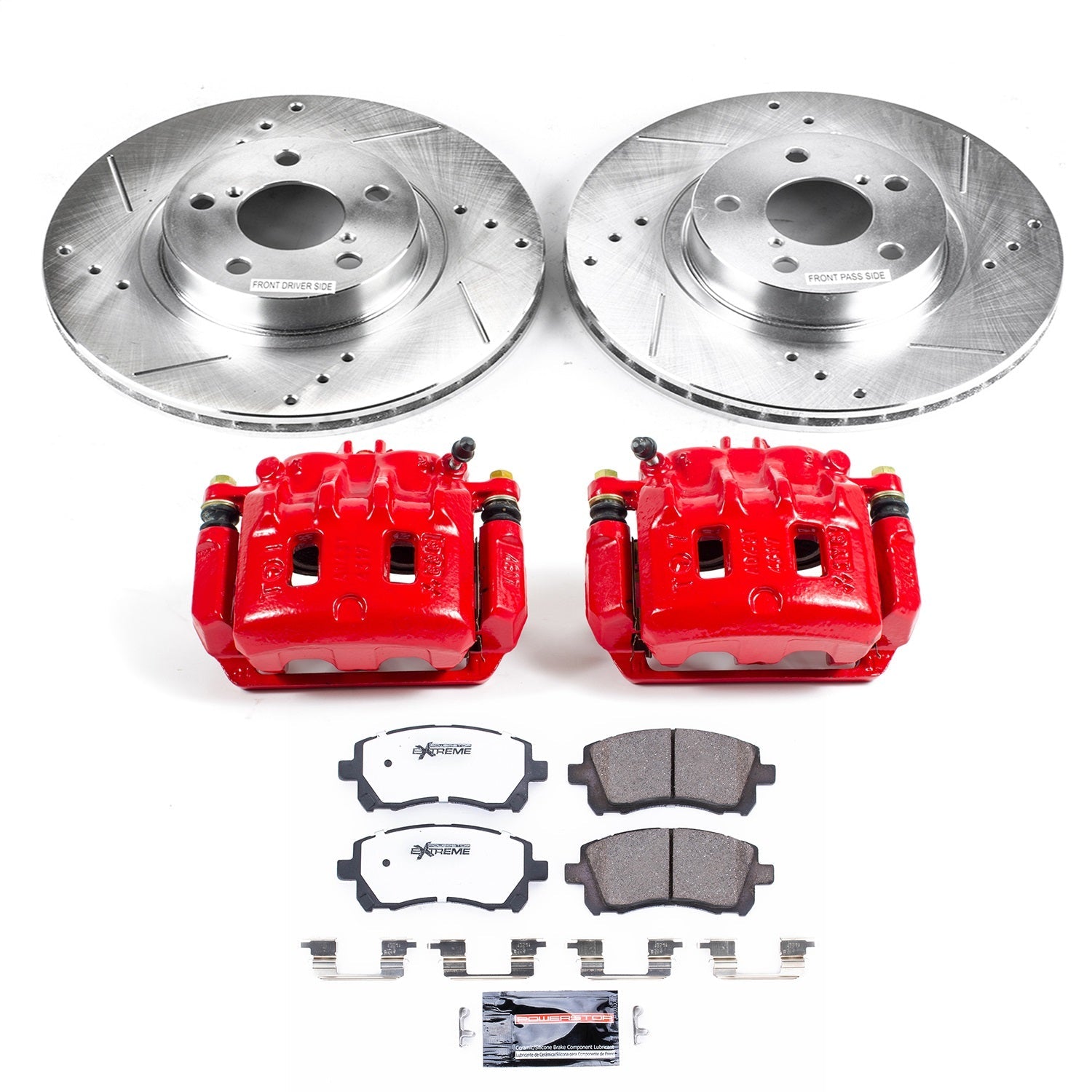 PowerStop Front Z26 Street Warrior Brake Kit w/ Calipers | Subaru Forester (1998–2002) (KC1120-26)