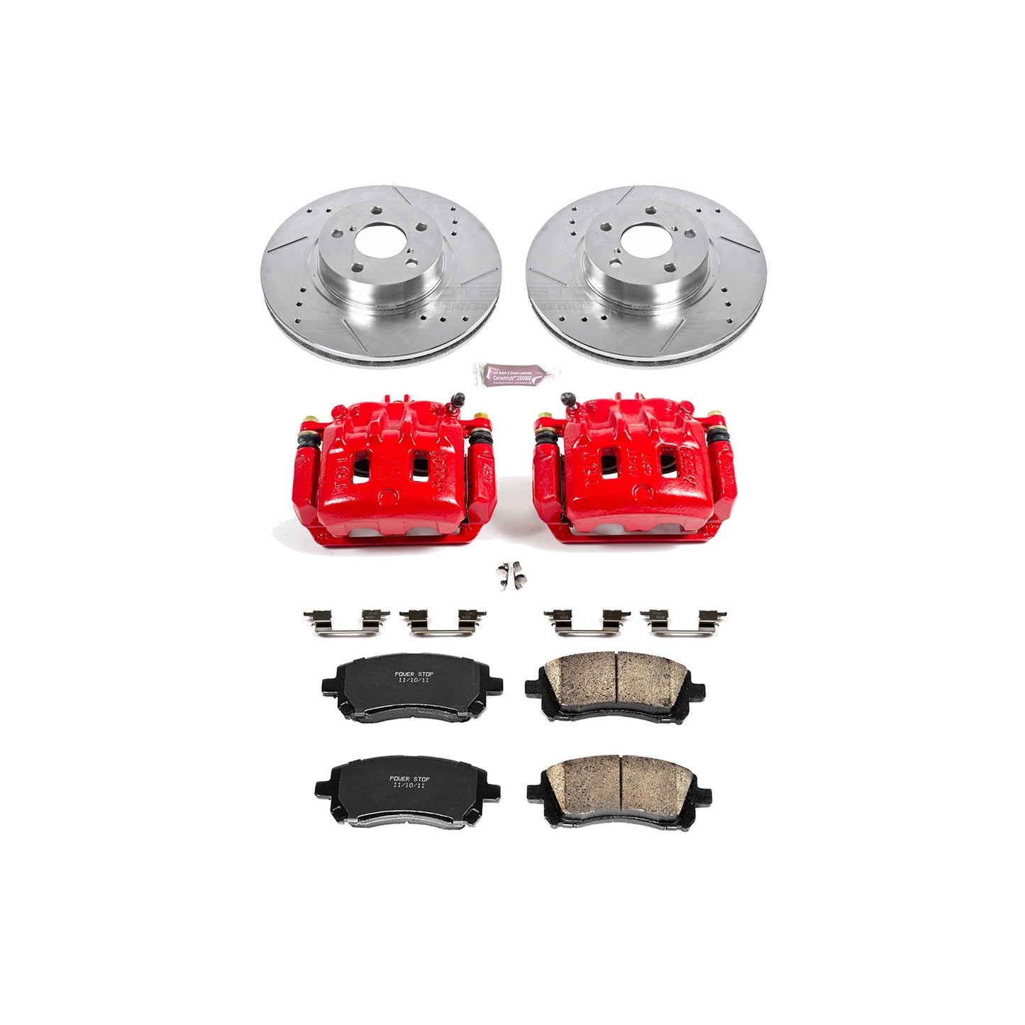 PowerStop Front Z23 Evolution Sport Brake Kit w/ Calipers | Subaru Forester (1998–2002) (KC1120)