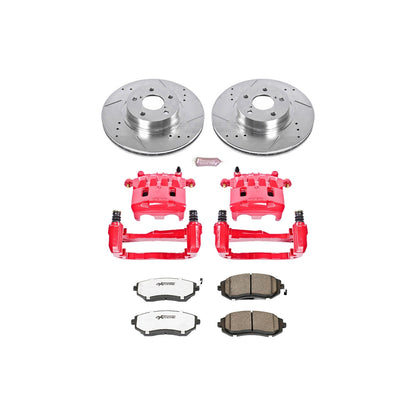PowerStop Front Z26 Street Warrior Brake Kit w/ Calipers | Saab 9-2X (2005–2006) (KC1124-26)