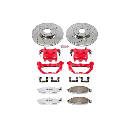 PowerStop Front Z26 Street Kit w/ Calipers | Nissan 370Z (2009–2019) (KC112B-26)