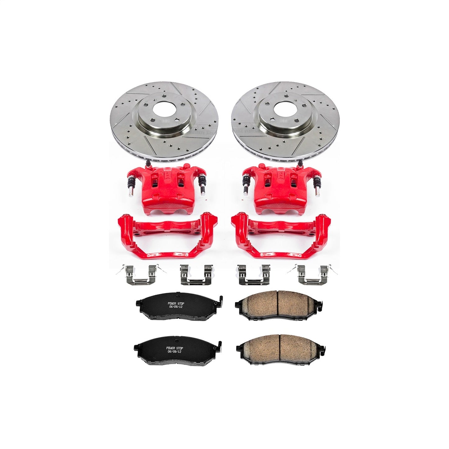 PowerStop Front Z23 Evolution Sport Brake Kit w/ Calipers | Infiniti EX35 (2008–2012) (KC112B)