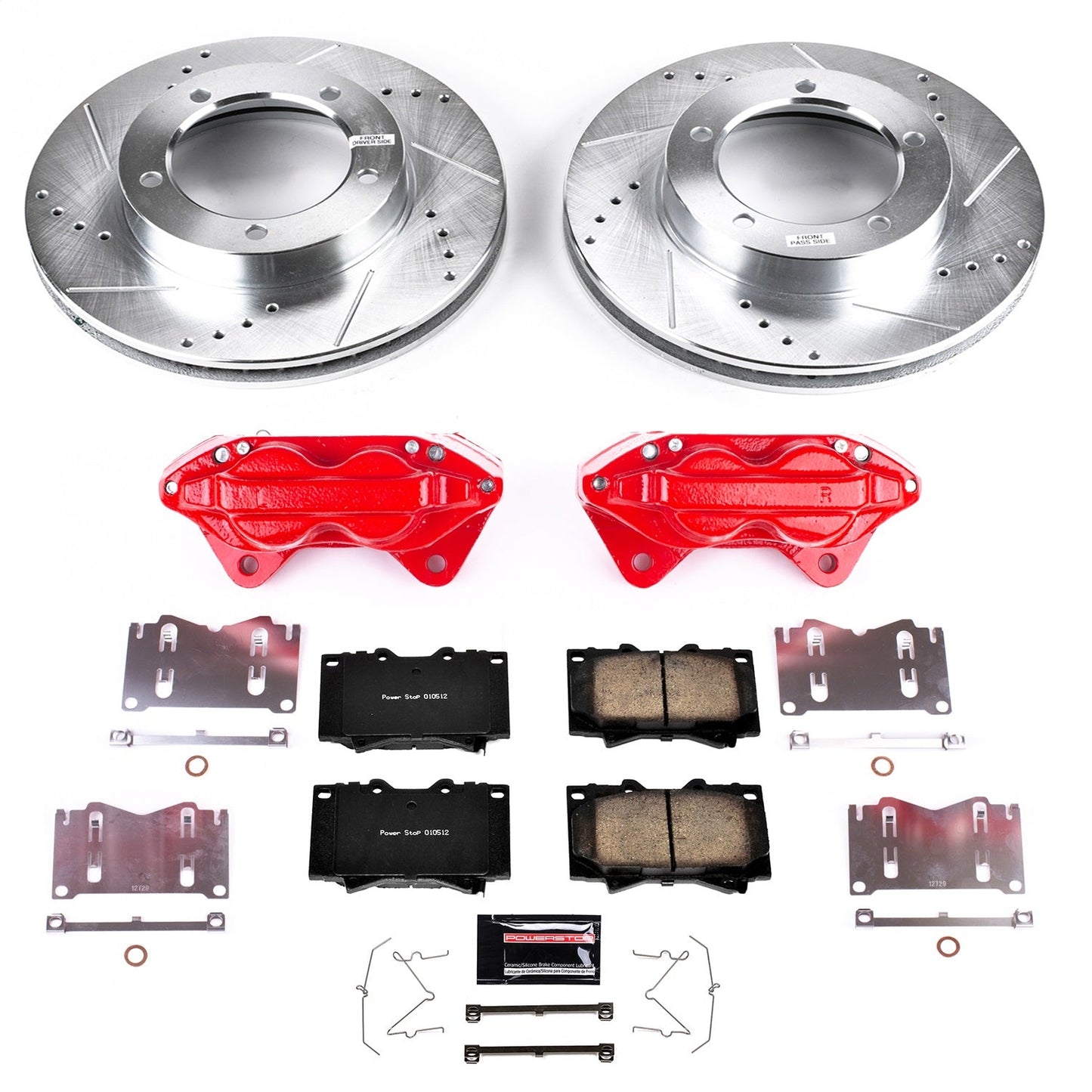 PowerStop Front Z23 Evolution Sport Brake Kit w/ Calipers | Lexus LX470 (1998–2002) (KC1132)