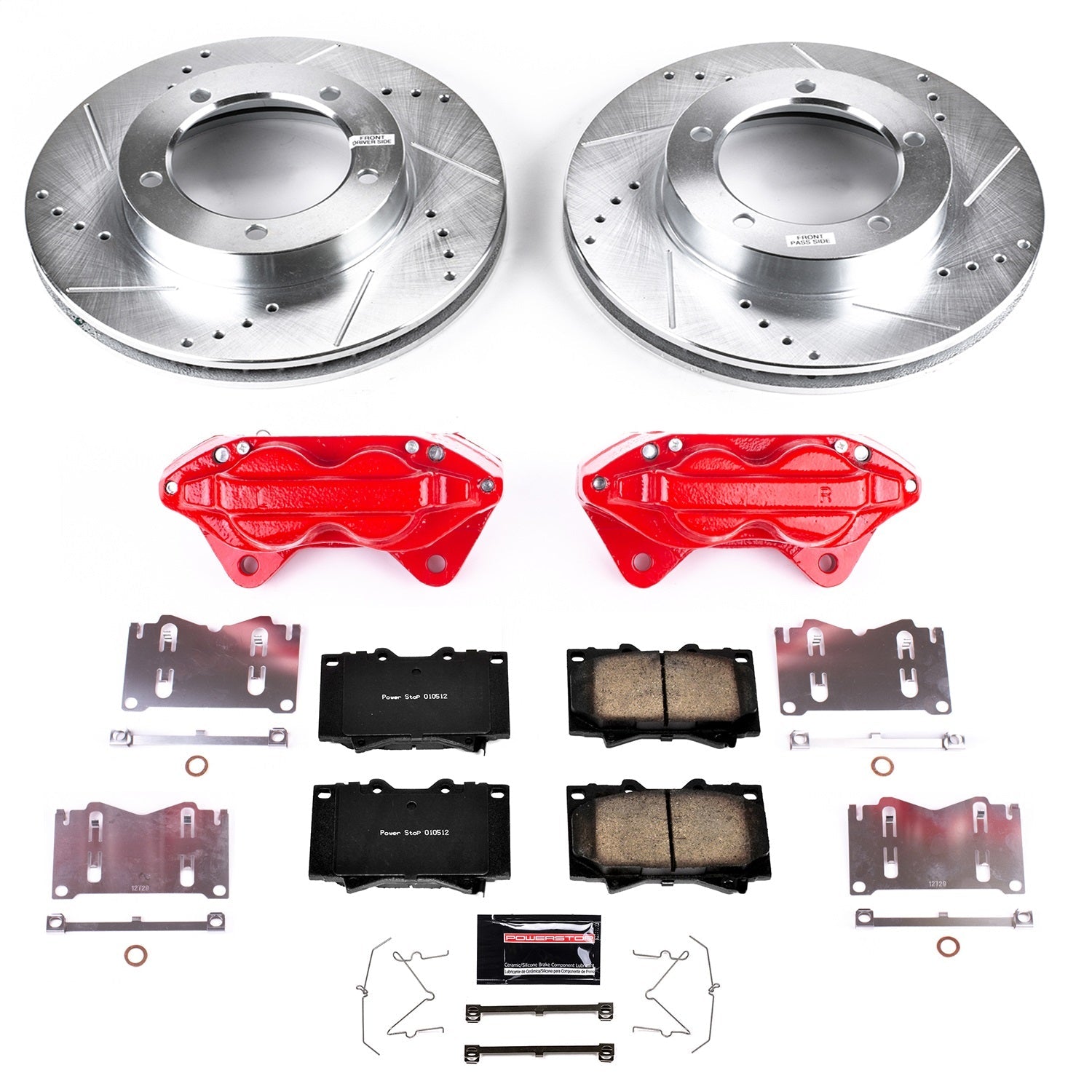 PowerStop Front Z23 Evolution Sport Brake Kit w/ Calipers | Lexus LX470 (1998–2002) (KC1132)
