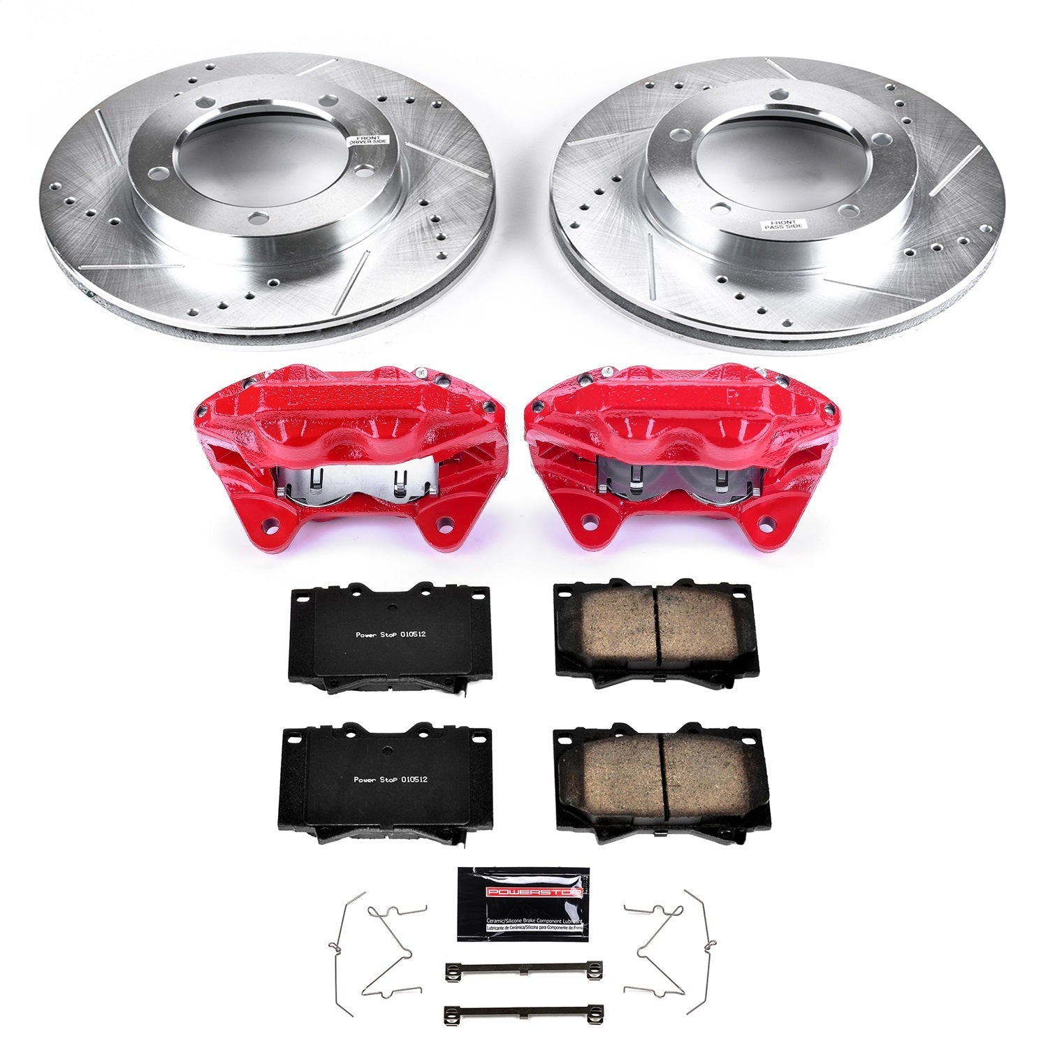PowerStop Front Z23 Evolution Sport Brake Kit w/ Calipers | Lexus LX470 (2003–2007) (KC1132A)