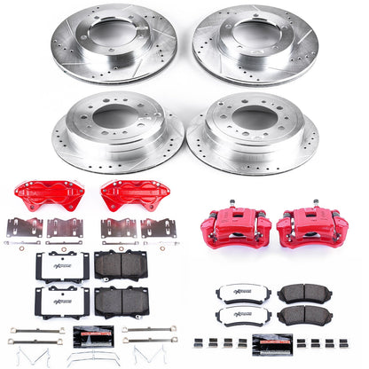 PowerStop Front & Rear Z36 Truck & Tow Kit w/ Calipers | Lexus LX470 1998–2002 (KC1133-36)