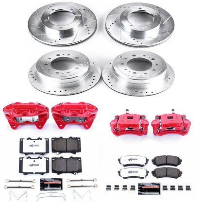 PowerStop Front & Rear Z36 Truck & Tow Kit w/ Calipers | Lexus LX470 (2003–2007) (KC1133A-36)
