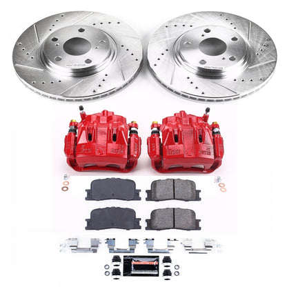 PowerStop Front Z23 Evolution Sport Brake Kit w/ Calipers | Lexus ES330 (2004–2006) (KC1141)