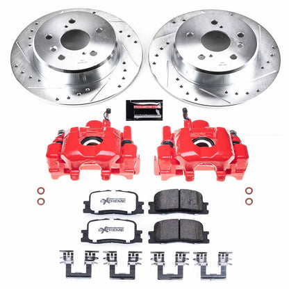 PowerStop Rear Z36 Truck & Tow Brake Kit w/ Calipers | Toyota Highlander (2001–2003) (KC1148A-36)